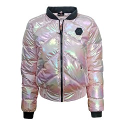 Дамско преходно яке City Angels Jeans, бледорозов лак 6676